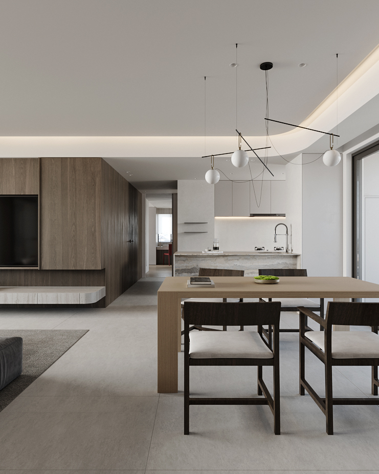 深圳尖岗山 160㎡平层空间设计丨中国深圳丨壹昊设计-8