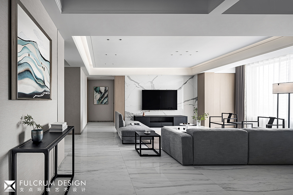 绿地金融国际现代简约风住宅设计丨艺境陈设软装-22