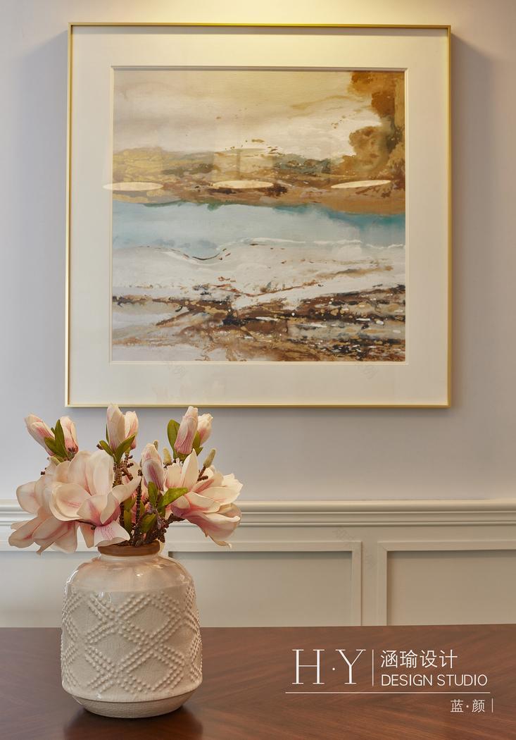 涵瑜设计丨平层书香独韵,盛世蓝颜-17