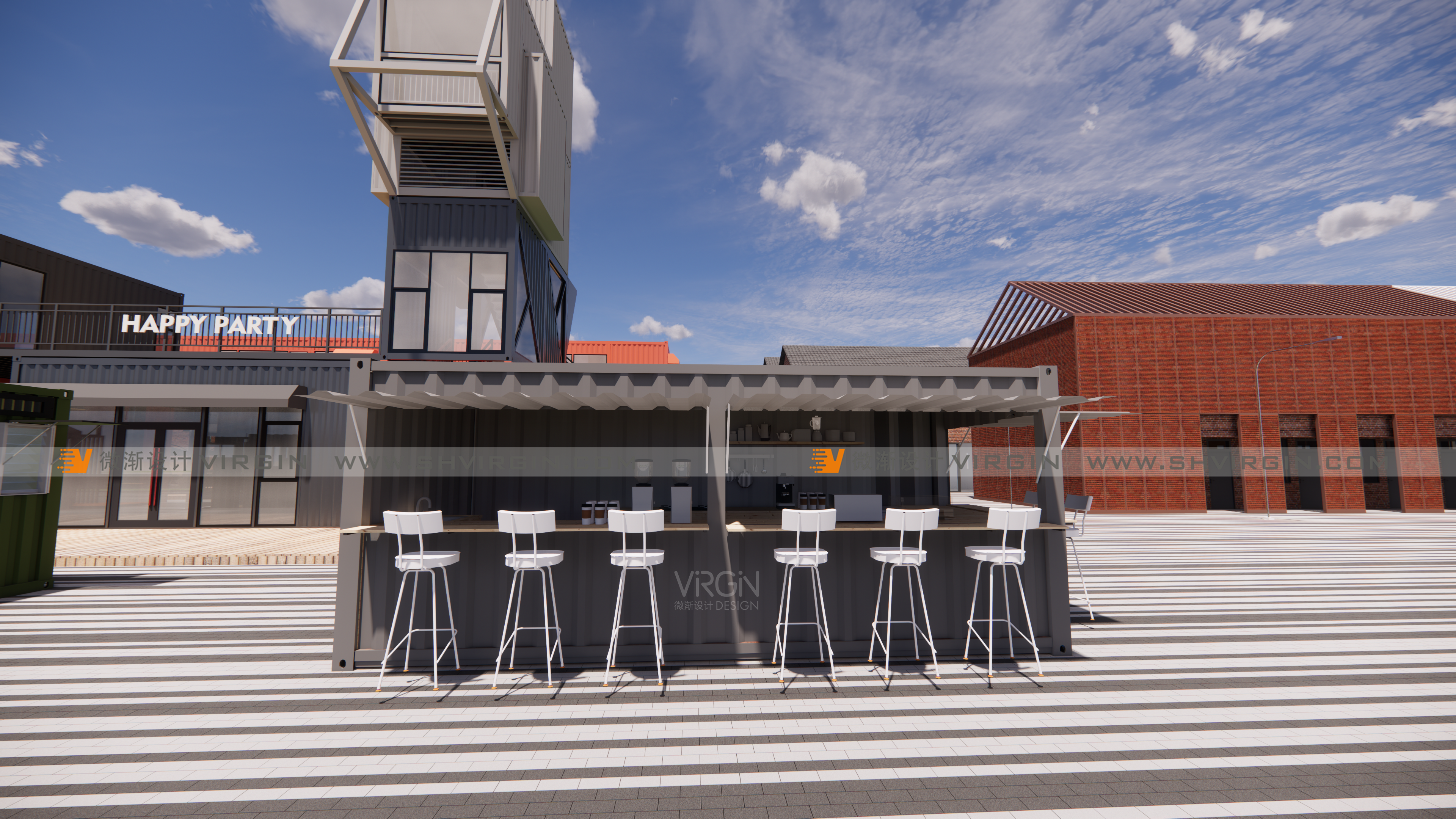 集装箱集市|集装箱商业街|集装箱店铺|集装箱奶茶店-8