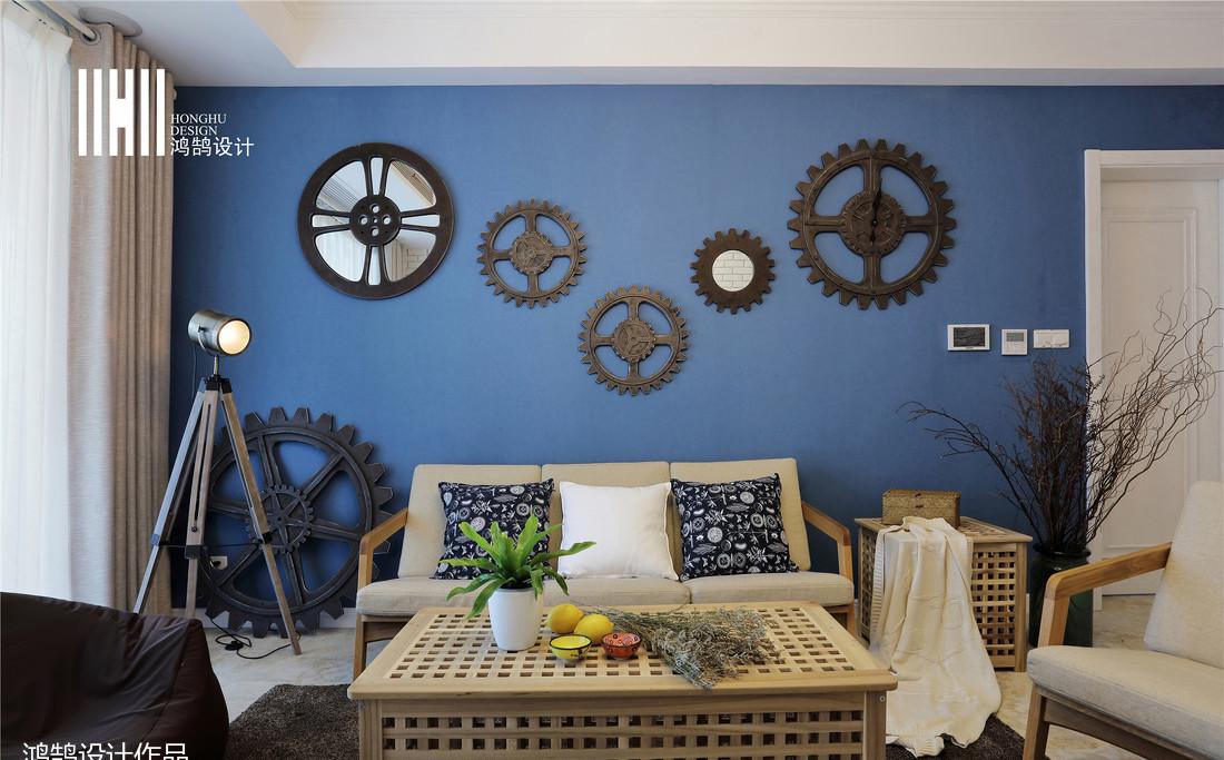 《蓝颜》平层设计 | 温馨工业风,打造浪漫回忆空间-19