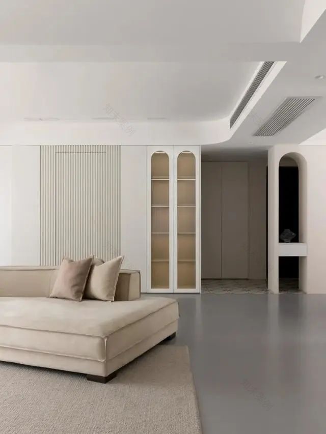 140㎡现代奶油风住宅设计-16