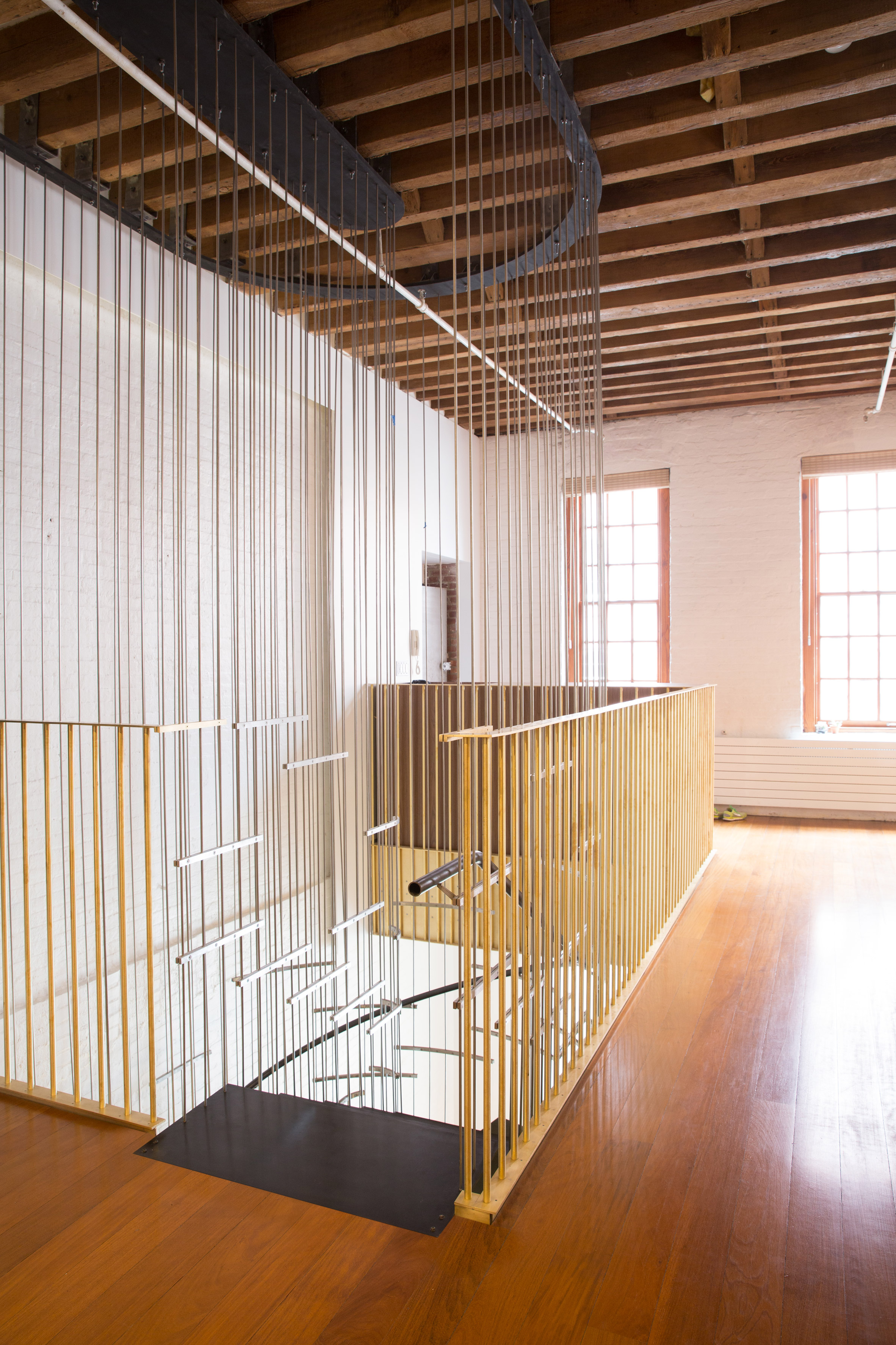 Dash Marshall merges two Tribeca lofts with sculptural staircase-31