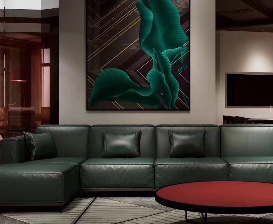 今色厚屋定制 | 红绿撞色打造惊艳空间-16