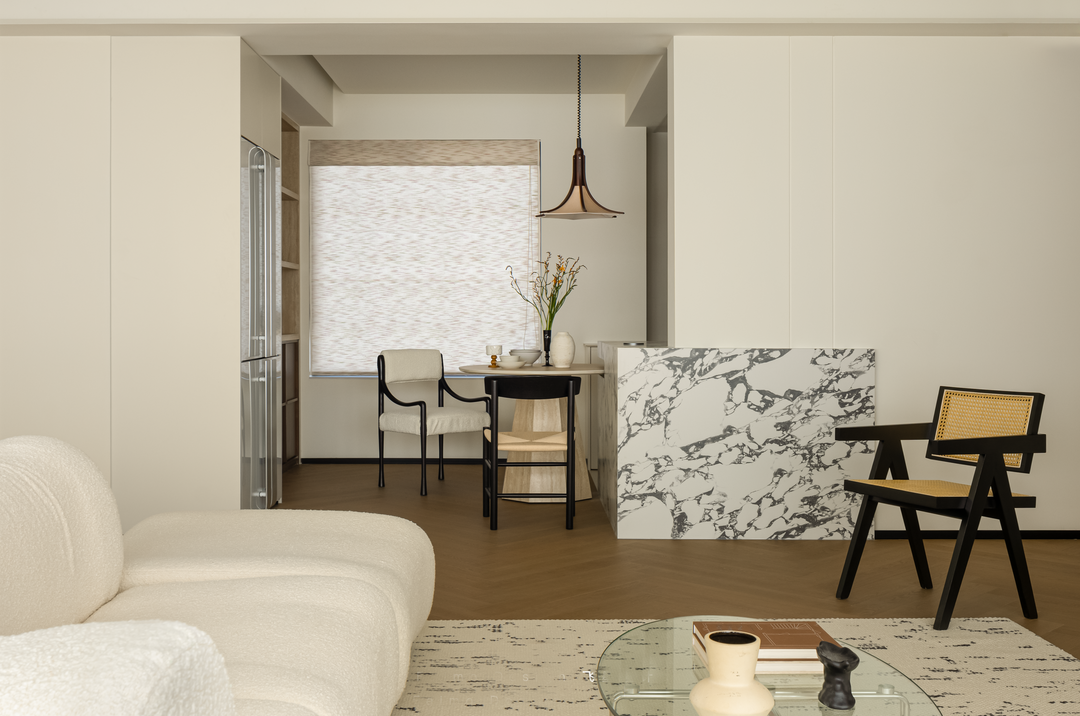 143㎡精装修全拆改,打造现代法式与中古融合的家丨飞墨设计-42