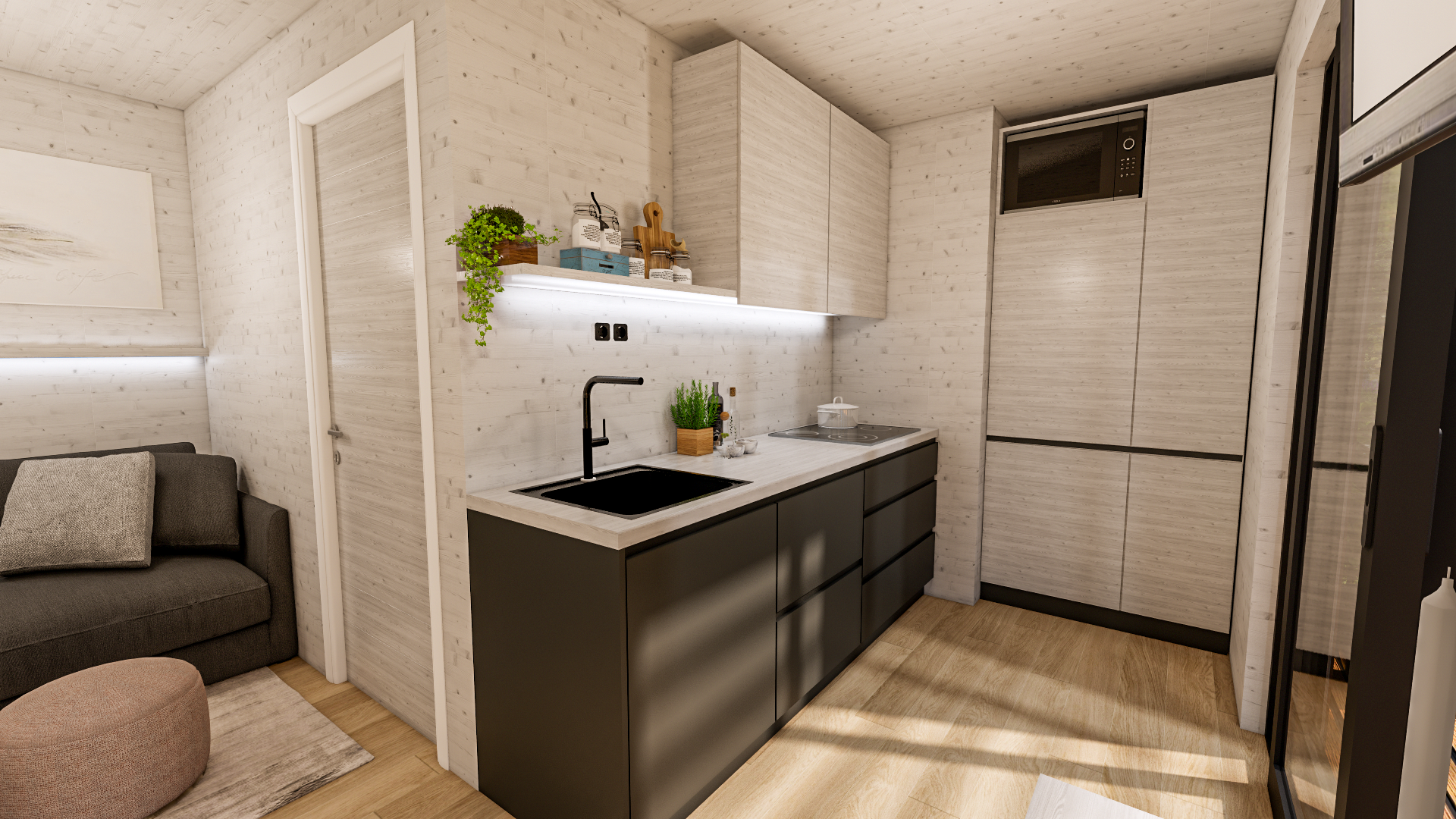 Qubo, Mobilne Hiše, 3D model, Design & Visualization-10