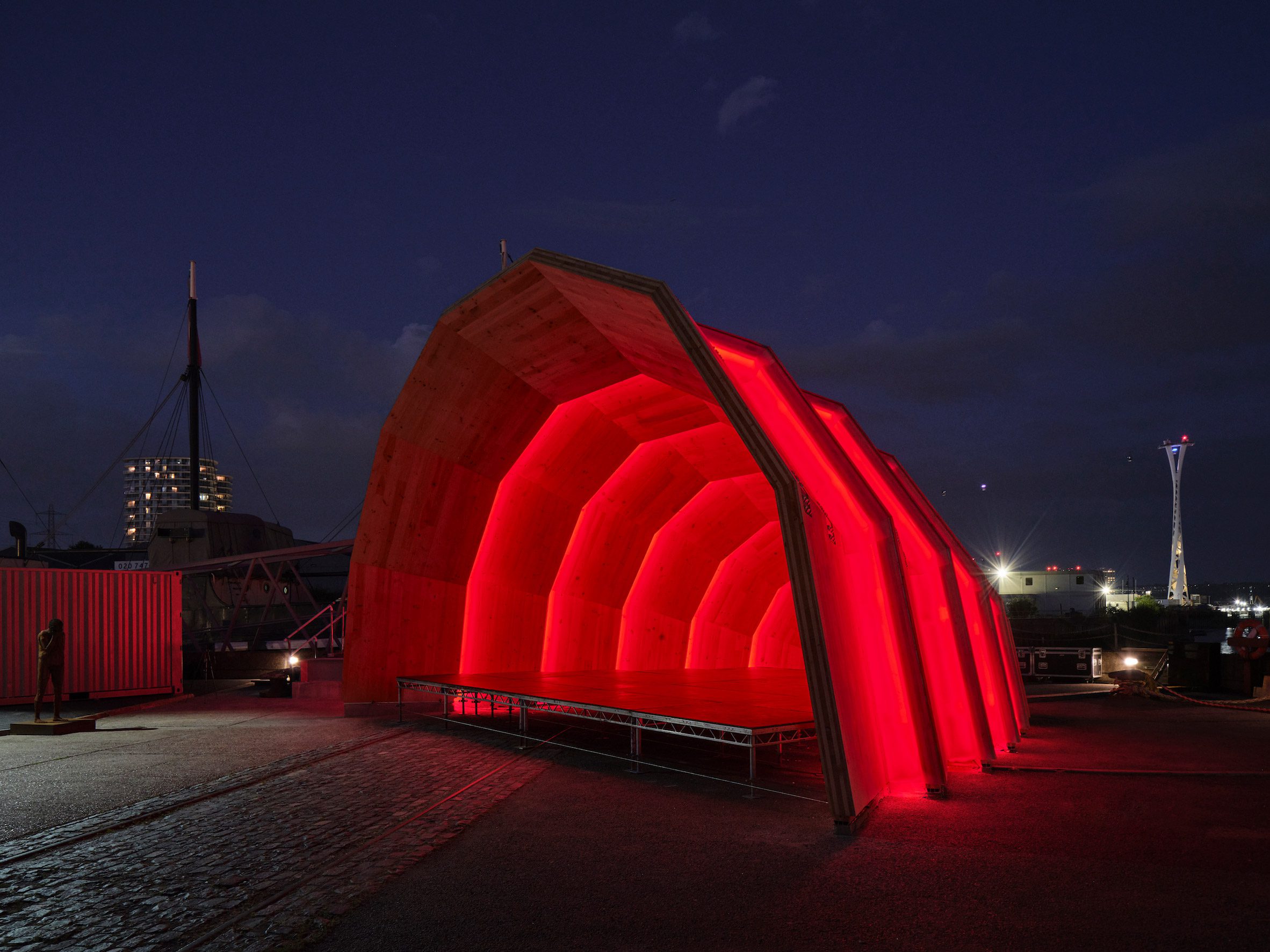 Unknown Works constructs The Armadillo pavilion from eucalyptus wood-7