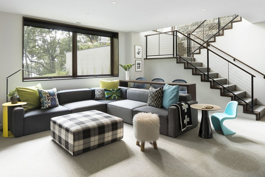 明尼苏达州太阳鱼湖现代湖景宅-25