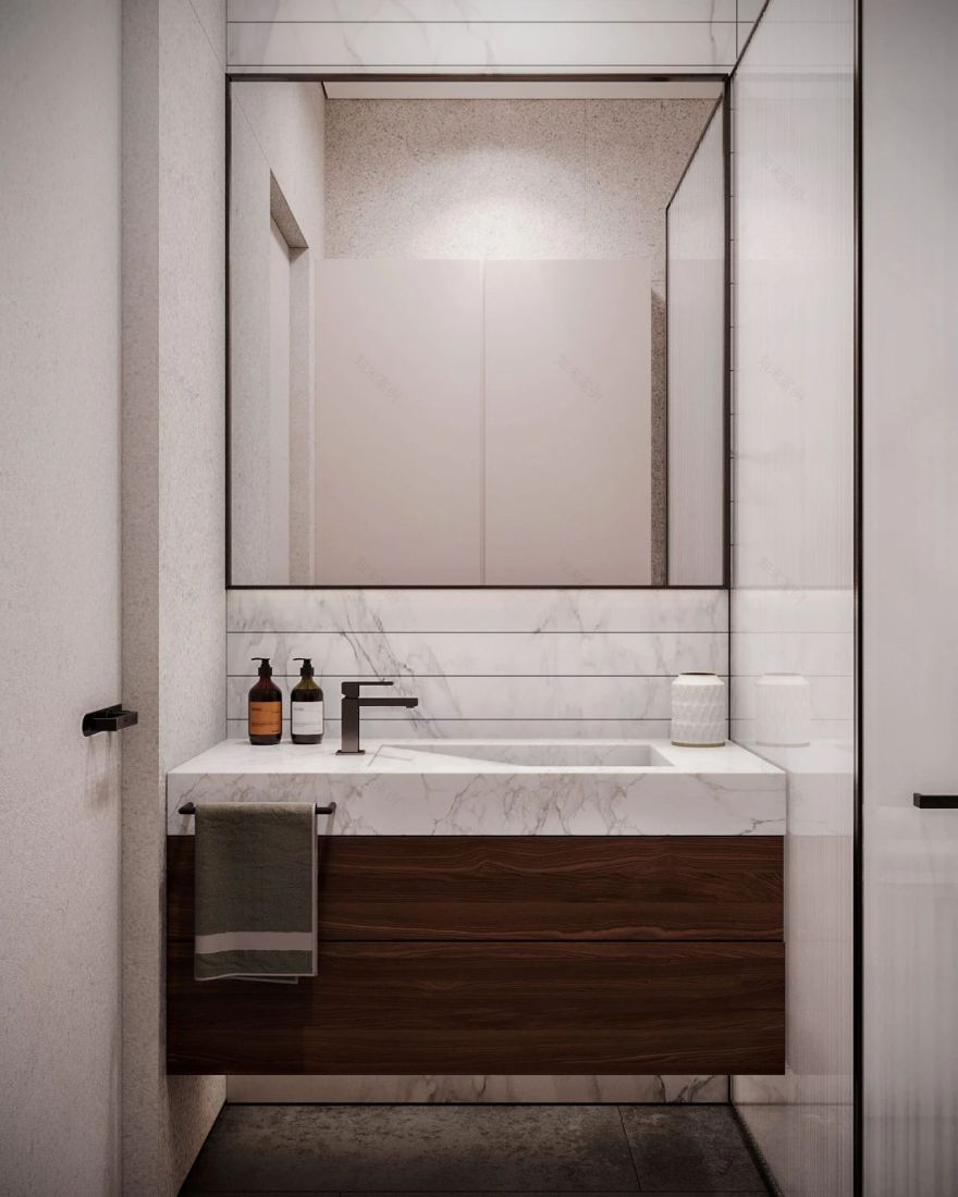 504㎡三层极简别墅设计丨LeQB Architects-81