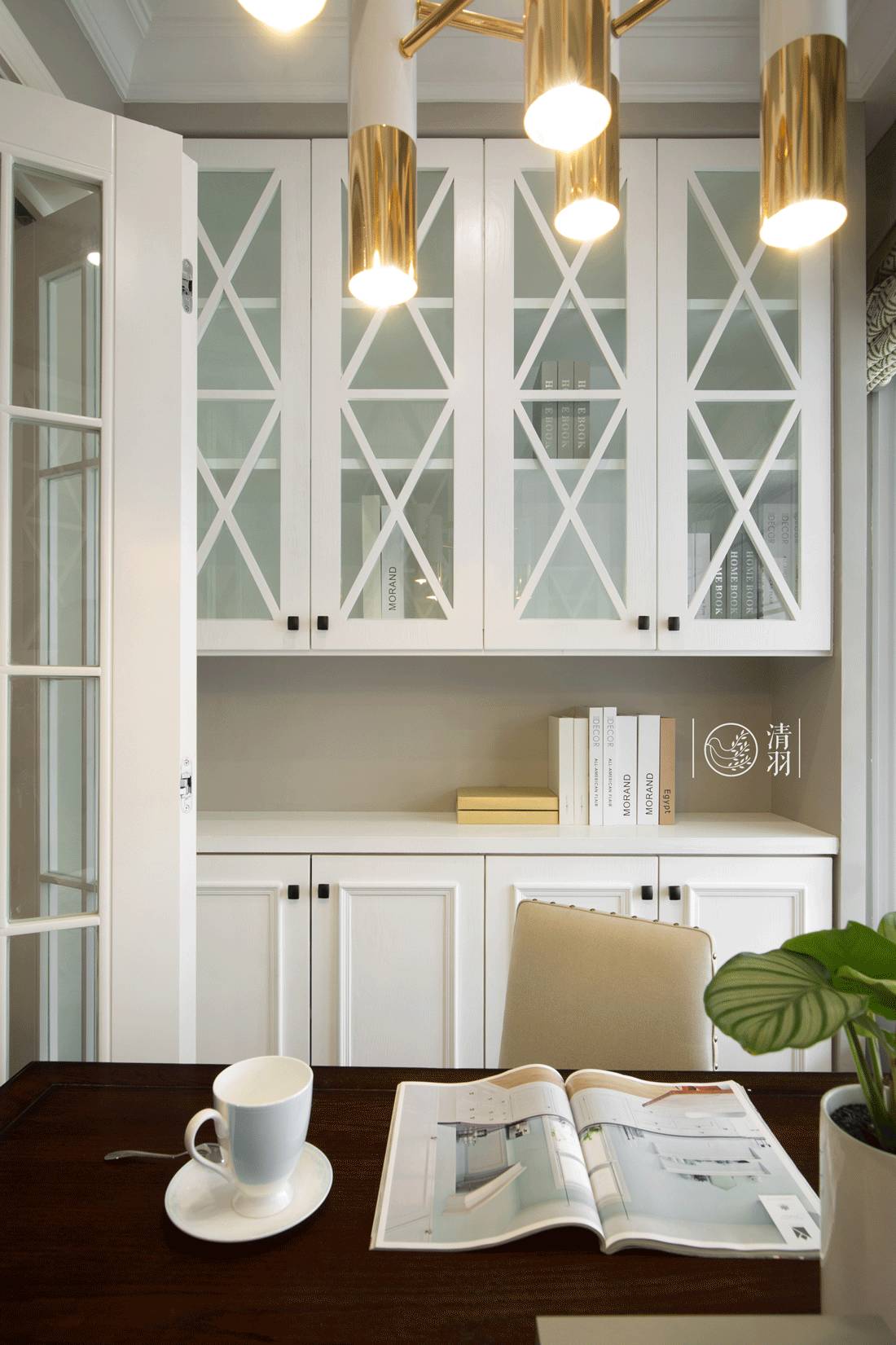 优雅知性，成都 180 平米美式四居室设计-65