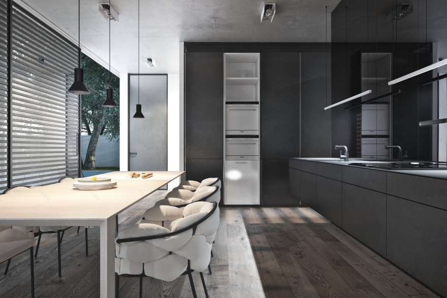 为一对年轻夫妇建造的162平方米的私人住宅项目。-21