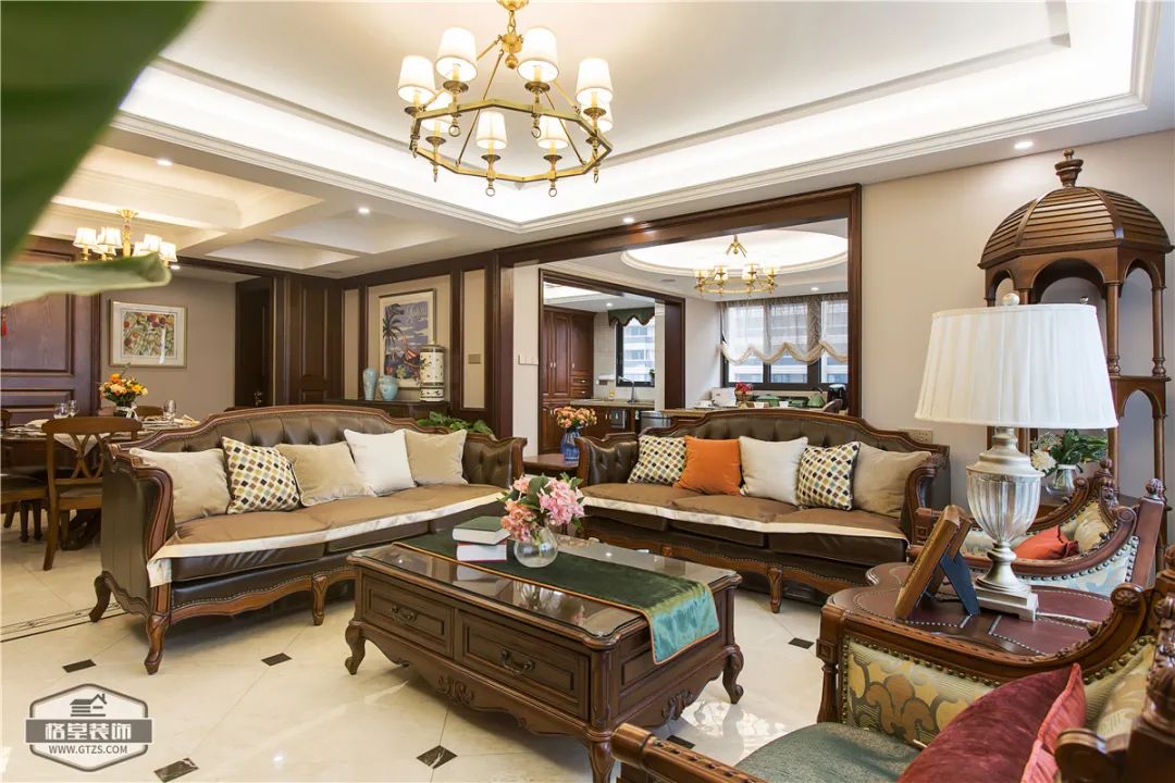 美式风情演绎,打造休闲浪漫生活空间丨格堂装饰-4