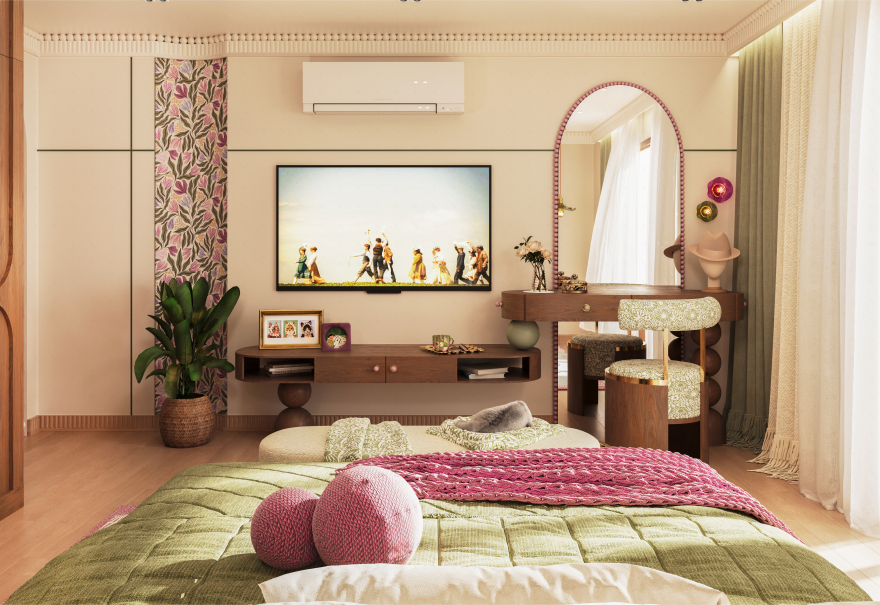 波西米亚风格的梦幻卧室-12