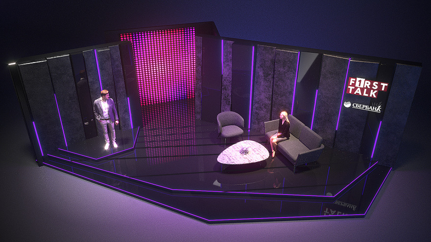First Talk TV 工作室设计丨俄罗斯莫斯科丨Sberbank-13