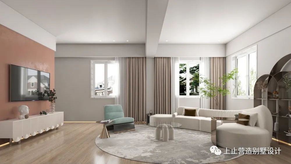 高迪曲线之美,上止营造空灵家居空间丨上止营造别墅设计-19