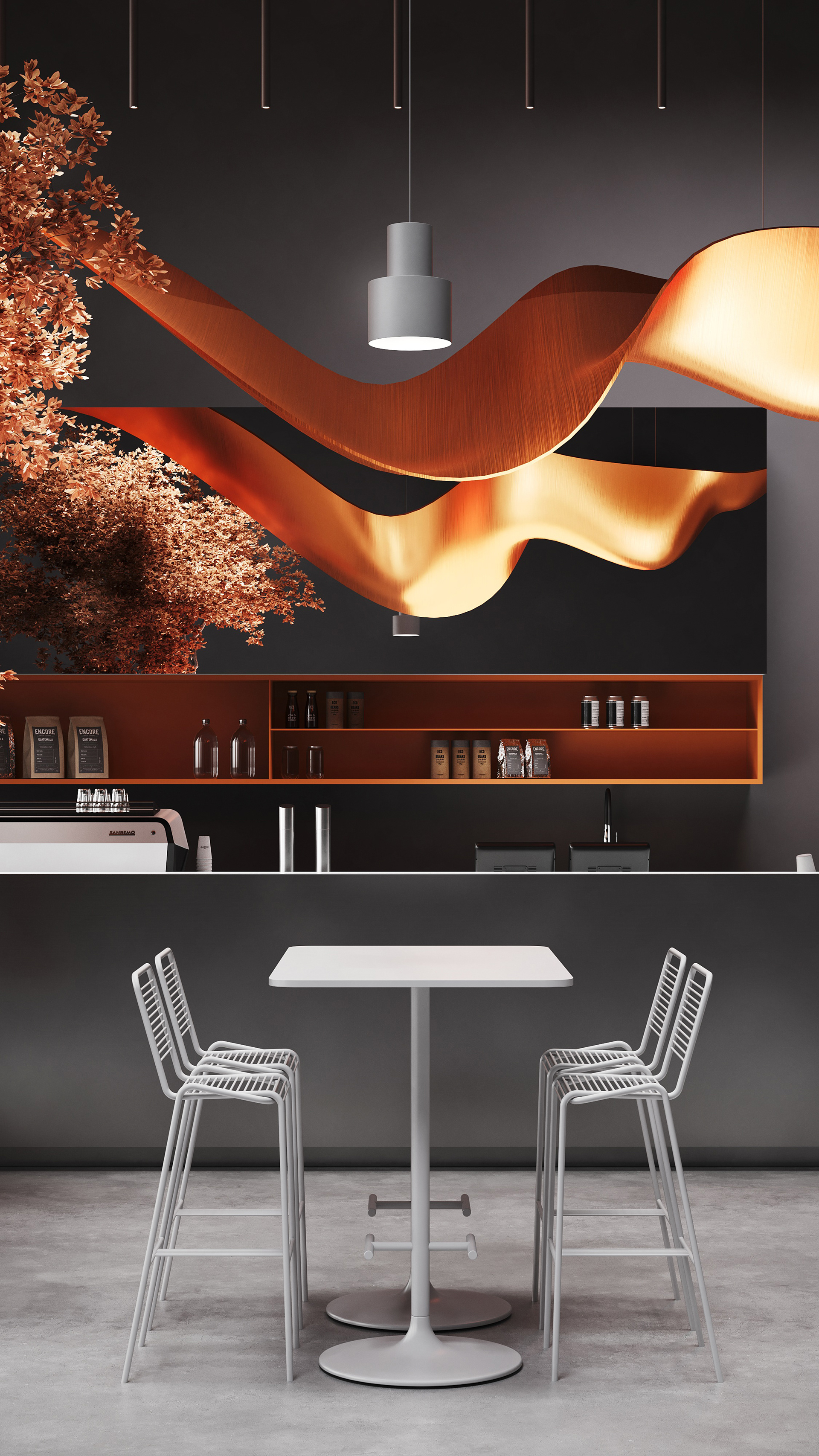 CAFE VISUALISATION（咖啡馆室内可视化项目）丨C  RENDER-9