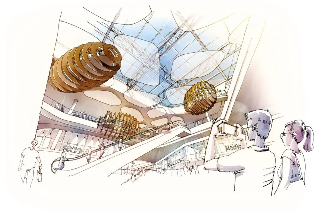 Galeria Młociny 美食社交空间设计丨波兰华沙丨Broadway Malyan 宝麦蓝-5