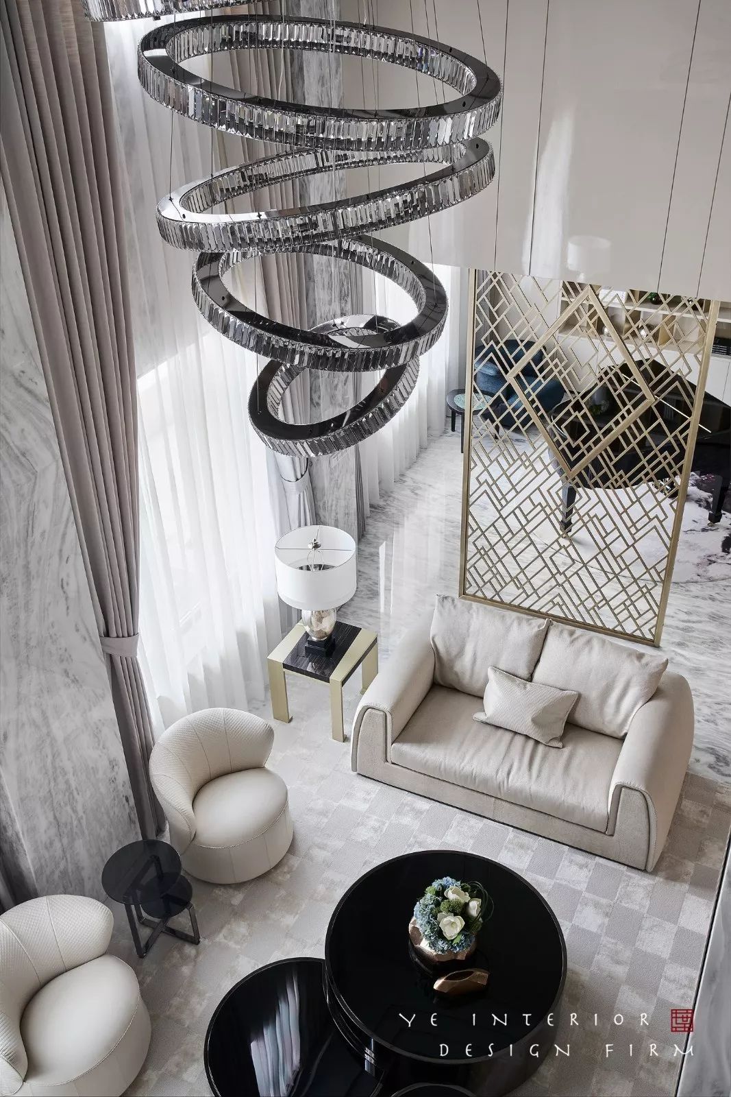 玉环滨江壹号别墅,演绎意式轻奢与现代极简的优雅空间-11