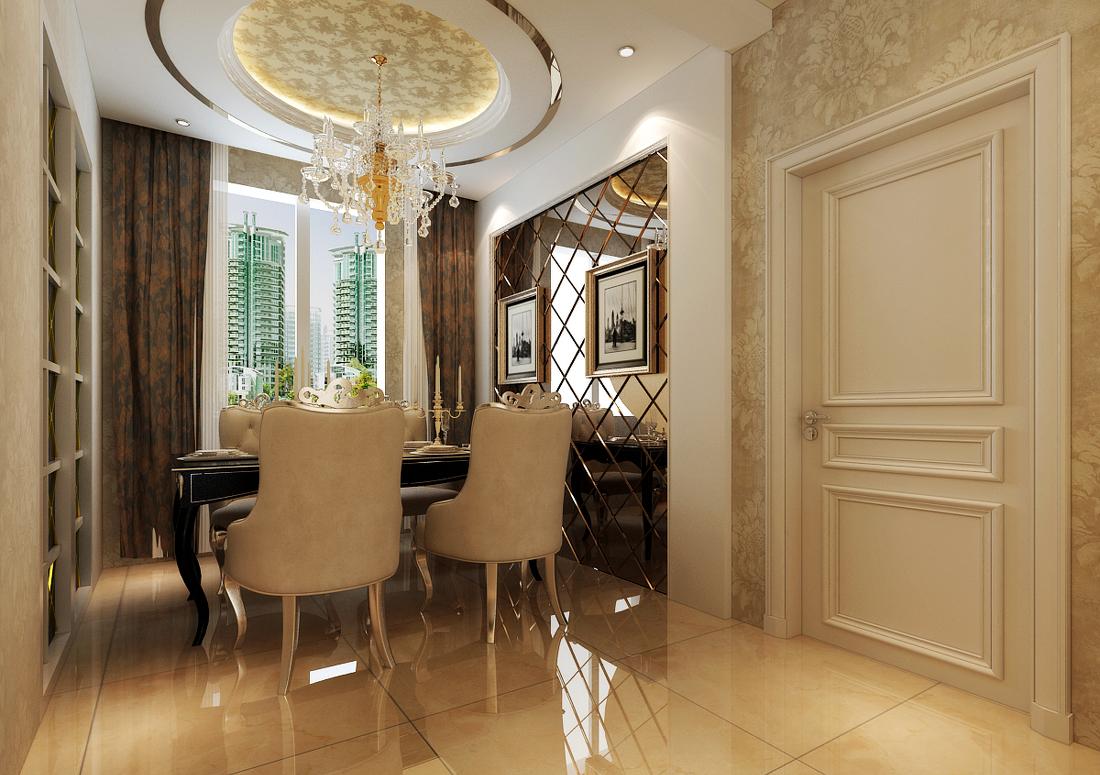 
盘锦旺学府165平简欧风格装修效果图 -6