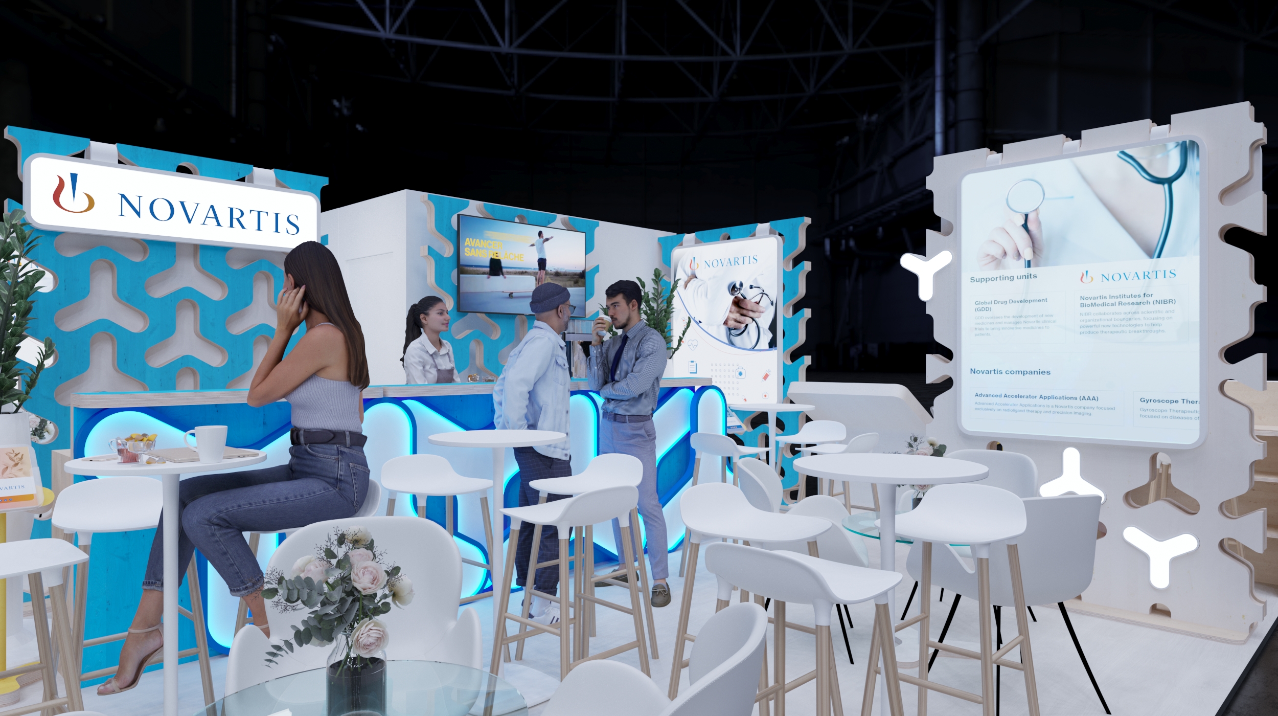 Novartis. Modular exhibition stand, 72 sq.m.-7