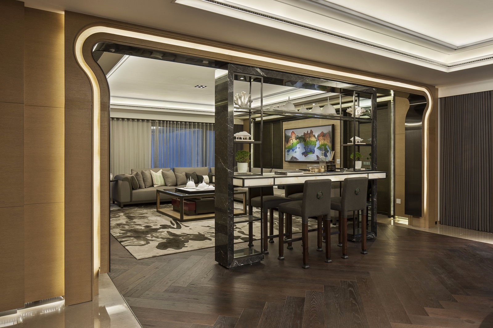 北京中赫万柳书院叠层样板房 | 艺翫时尚,返璞归真-15