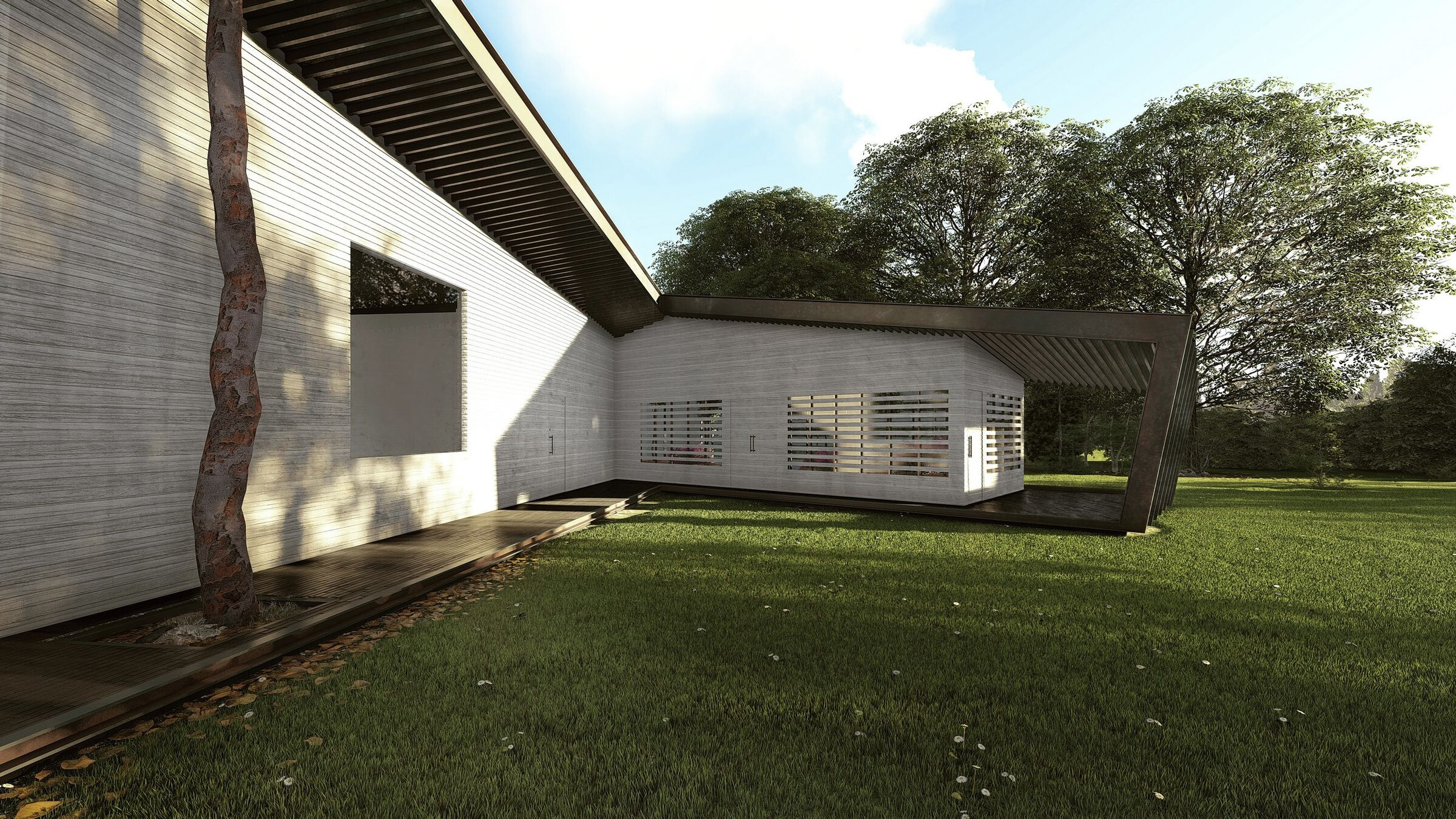 三角形的独立别墅 · Heram Architects 的绿色温室设计-32