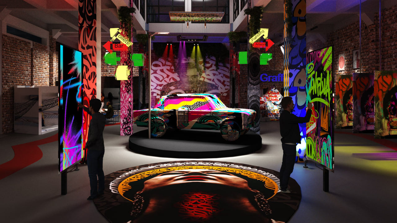 Graffiti art space “The factory downtown “-0