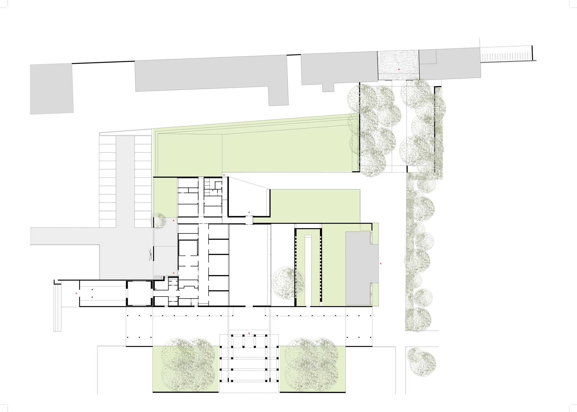 城市公墓的极简主义原创设计项目丨文本未提及-11