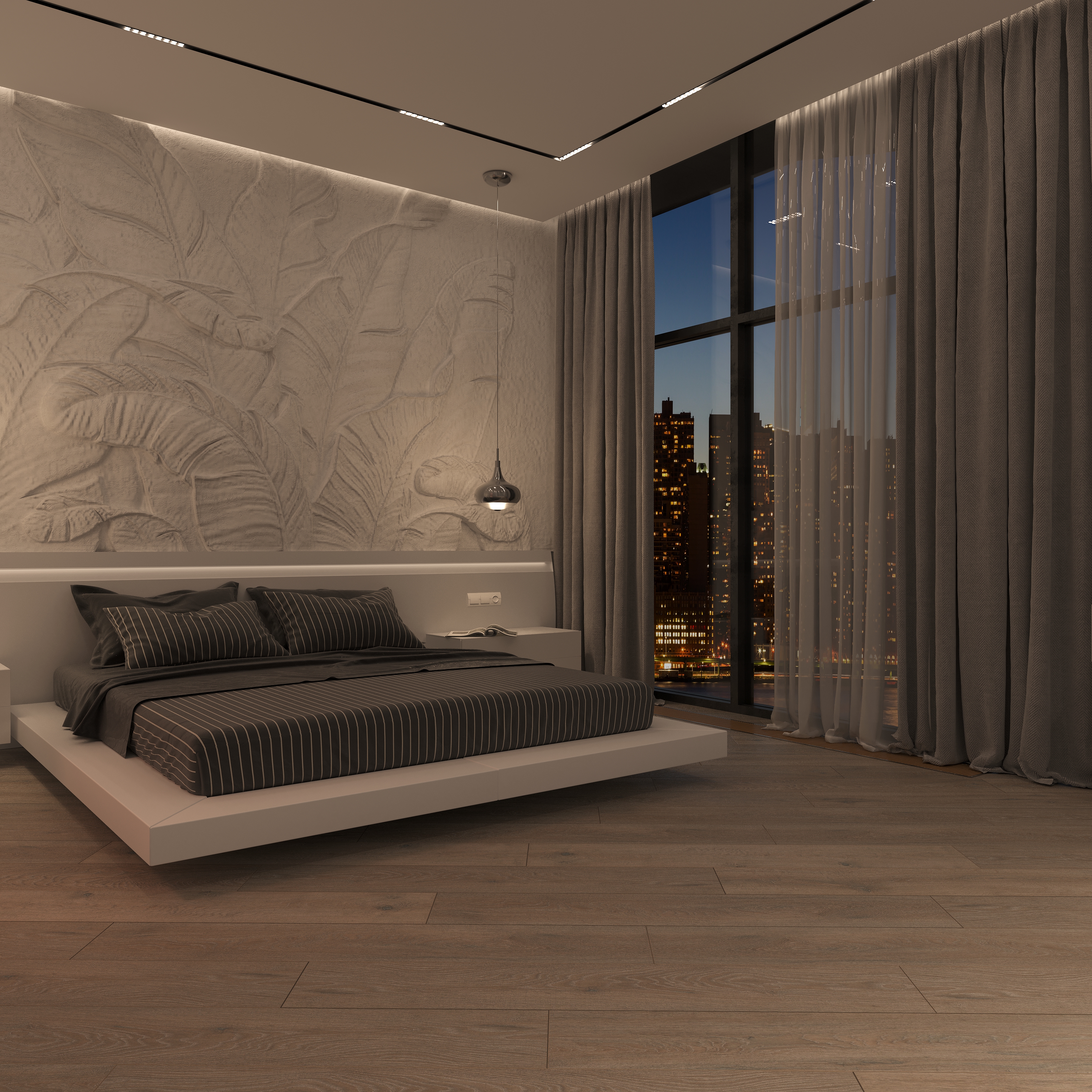 Contemporarie style apartments可视化项目丨tetiana_visual_3d-33