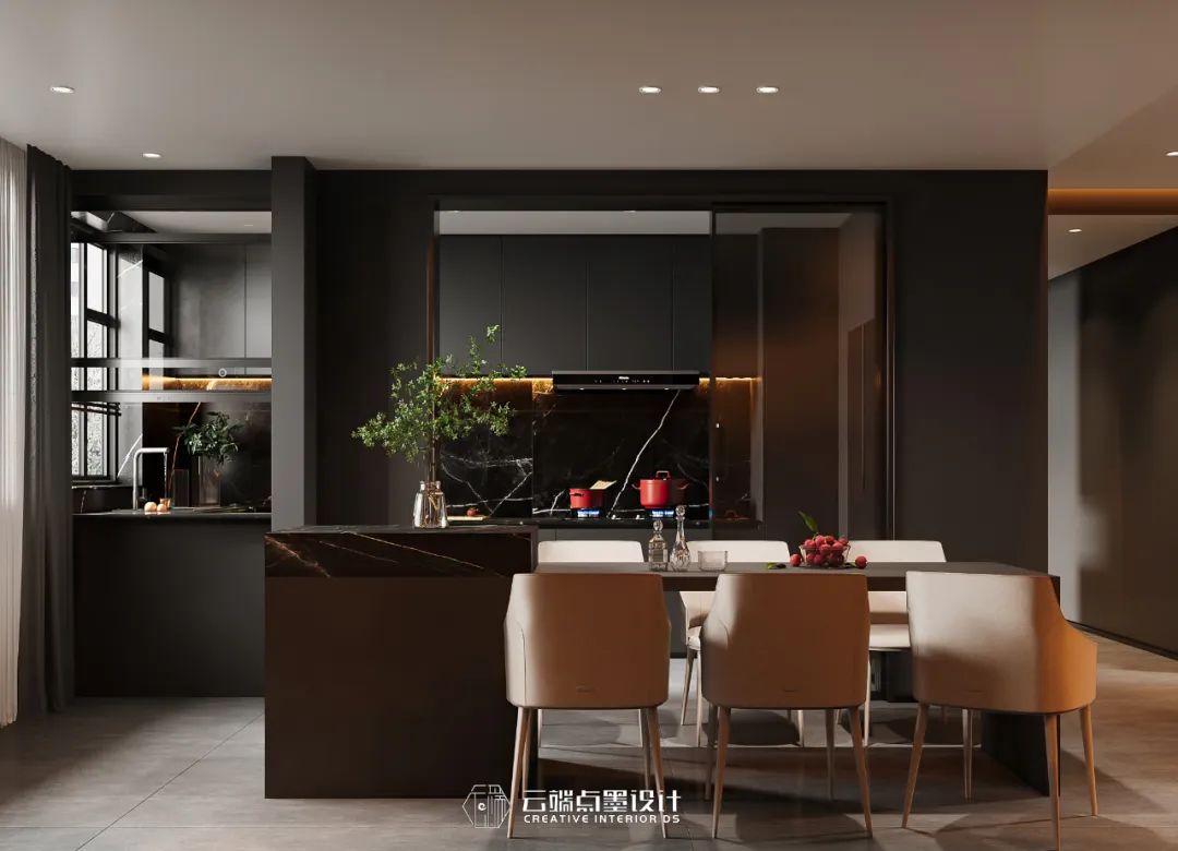 现代风格四居室,沉稳色调与光影艺术的完美融合-38