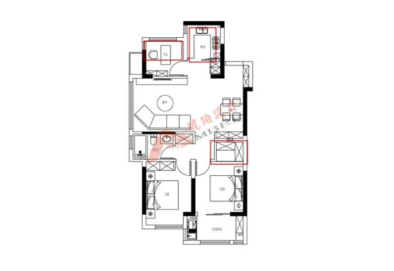 小户型空间魔法师 | 如何让 90 平变 150 平？-34