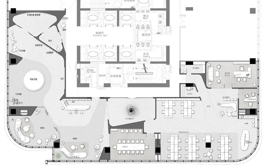 KIC 柯桥国际中心 45F 办公展示空间丨中国绍兴丨HWCD-47