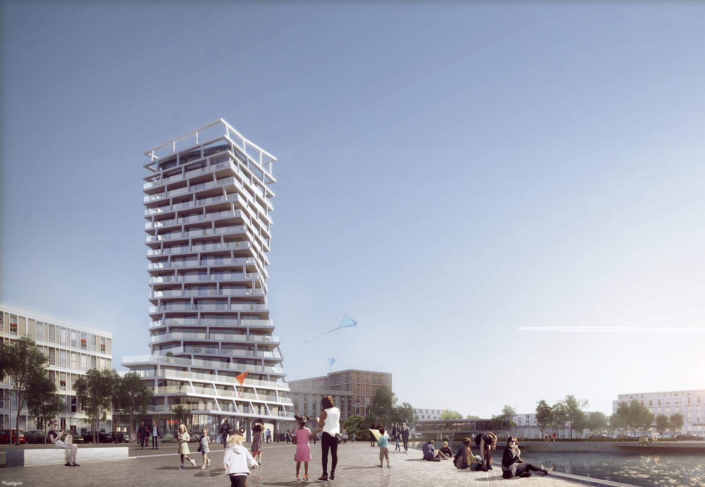 Hamonic + Masson - Associés Unveil Twisting Residential Tower to Be Built in Le Havre, France-25