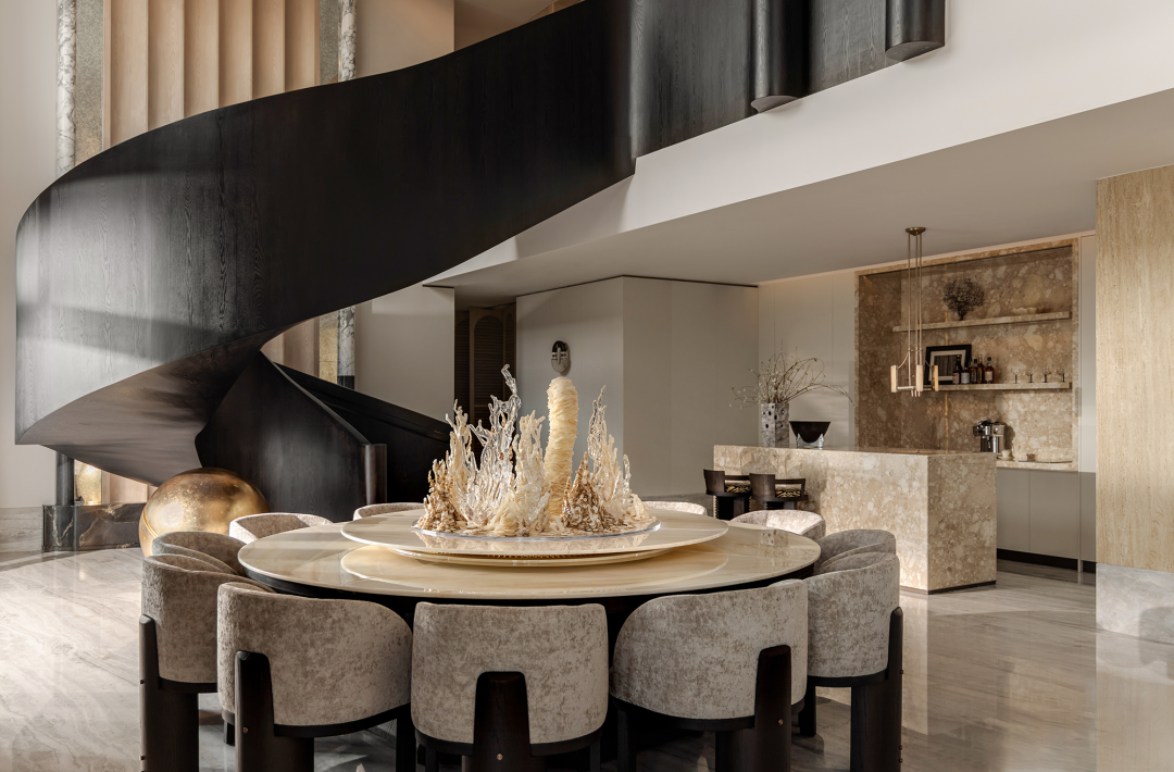 奥迅X新作｜流动艺术馆一826㎡顶层复式豪宅设计-55