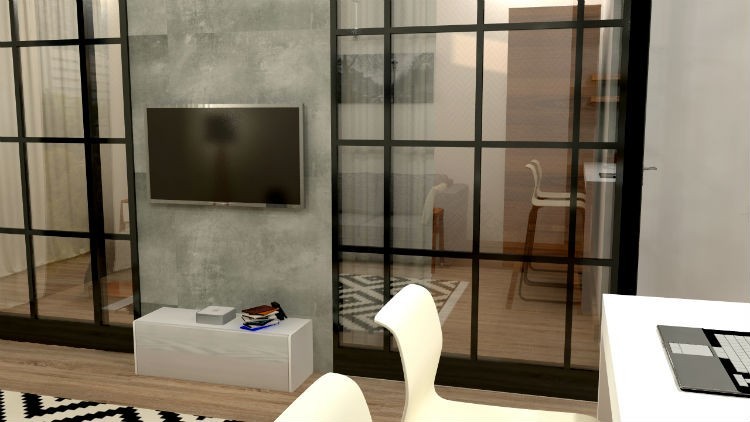 46㎡单身公寓室内设计方案-26