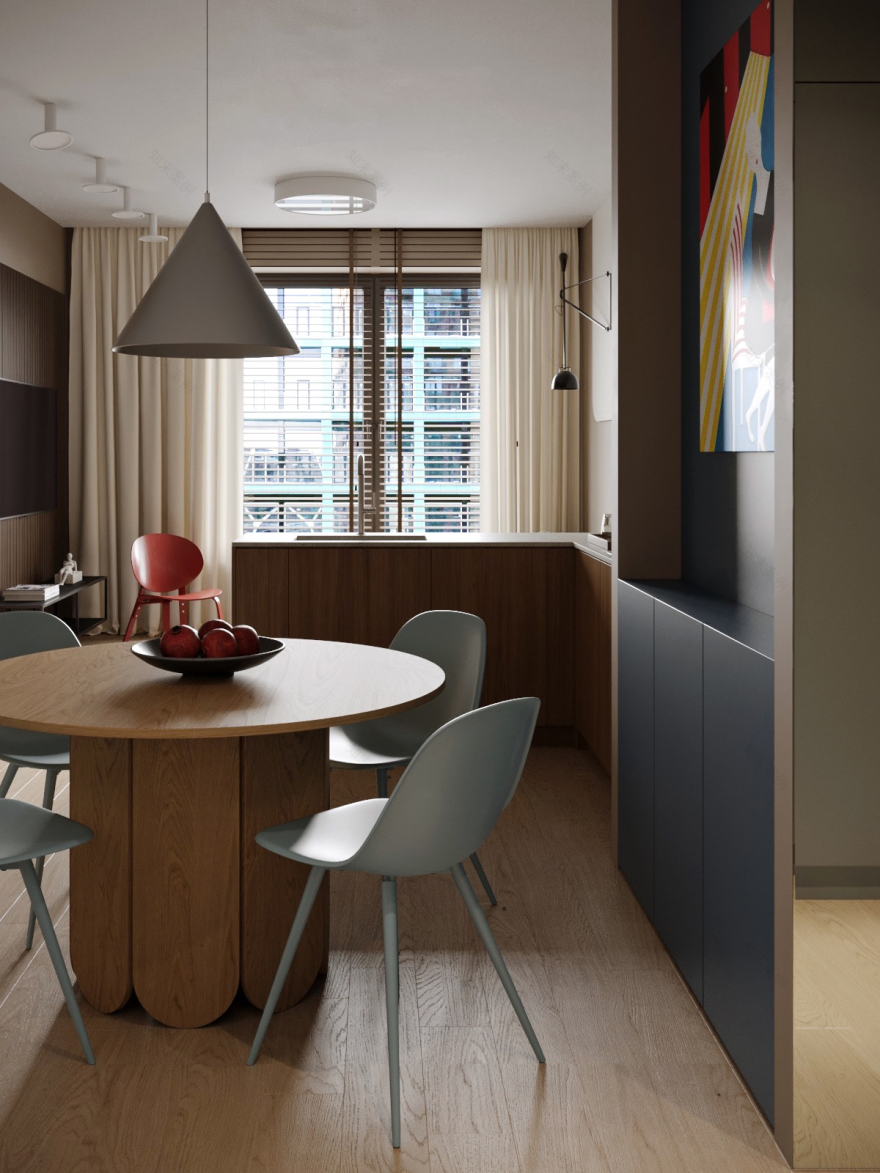 莫斯科一居室公寓的惊艳设计丨俄罗斯莫斯科丨“VM”创意工作室-9