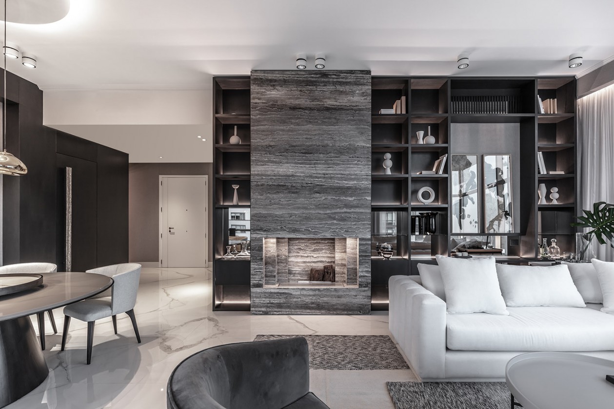 简洁白+高级灰 高级质感公寓设计-6