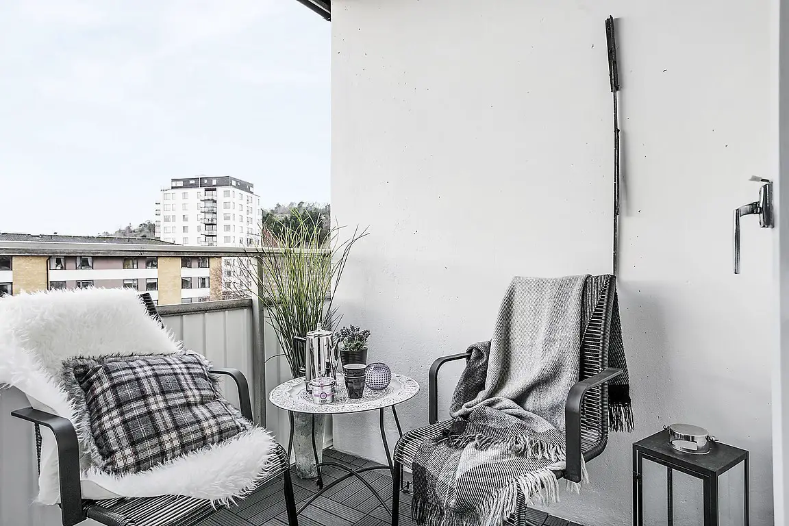 灰蓝调的宁静空间 | Scandinave 风格一居室设计-18