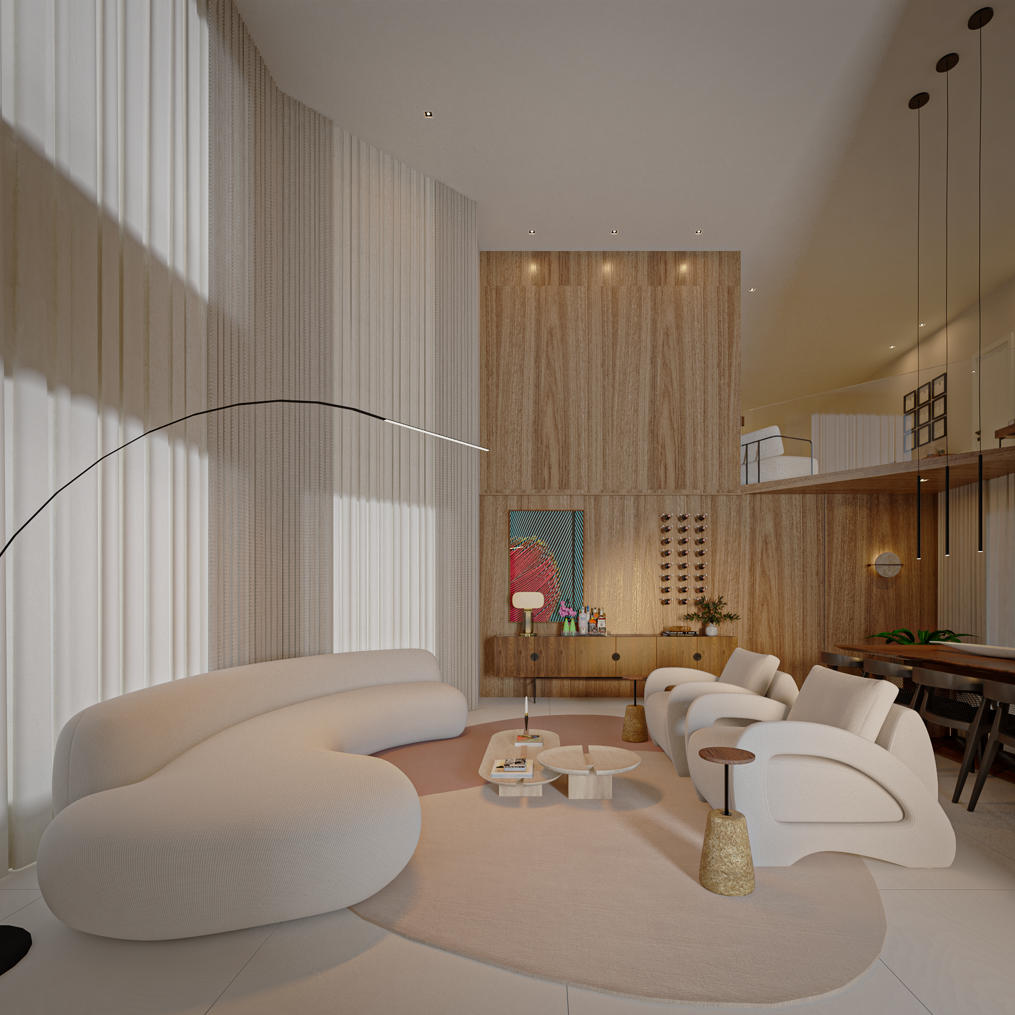 带双踢脚线的客厅设计-13