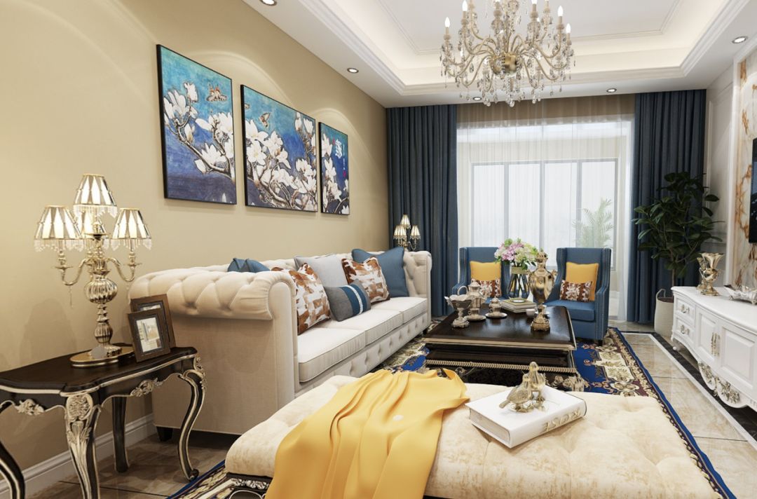 东方城 113㎡简欧风 | 温暖色调与时尚质感的完美融合-32