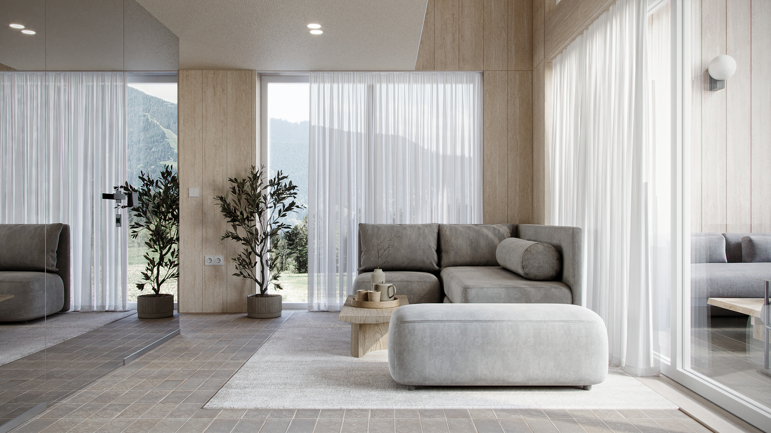 喀尔巴阡山脉中的现代谷仓式房屋丨乌克兰-5