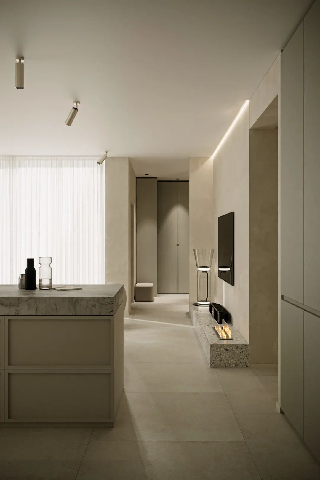 乌克兰基辅轻薄荷极简公寓丨Honcharenko Architects-0