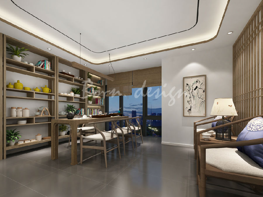 南京贸易公司新中式办公室设计 Project name:nanjing trading company-7