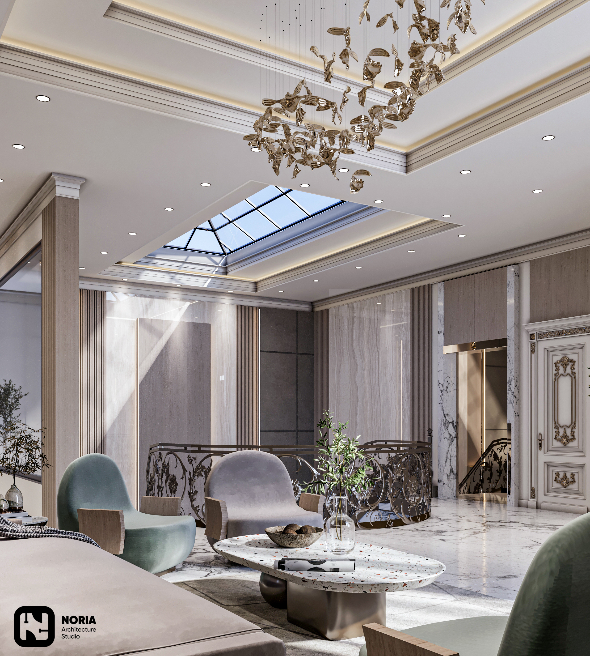 别墅接待厅丨沙特阿拉伯-10