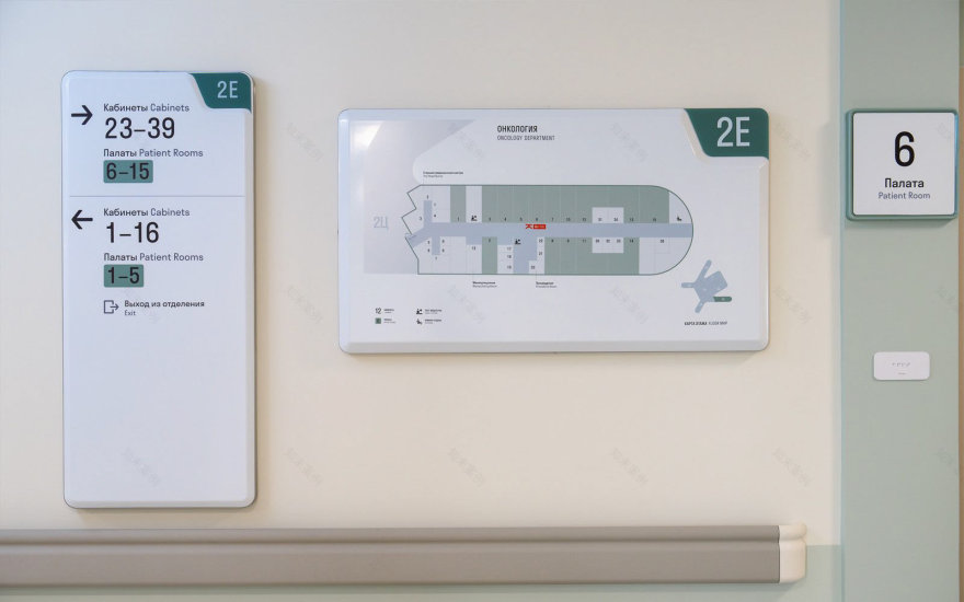 High-Tech Clinic Beloostrov Wayfinding System-25