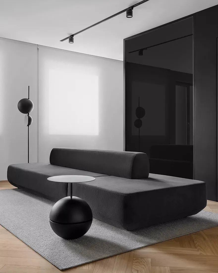 黑白魅力 · 120㎡艺术空间设计丨Alexandra Burmistrova-36