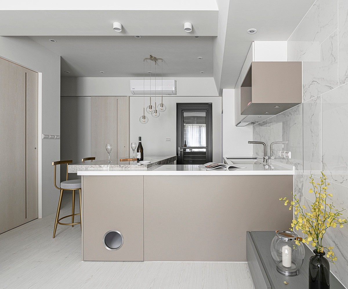 台北 58㎡简约轻奢公寓丨中国台北丨心墨设计-15