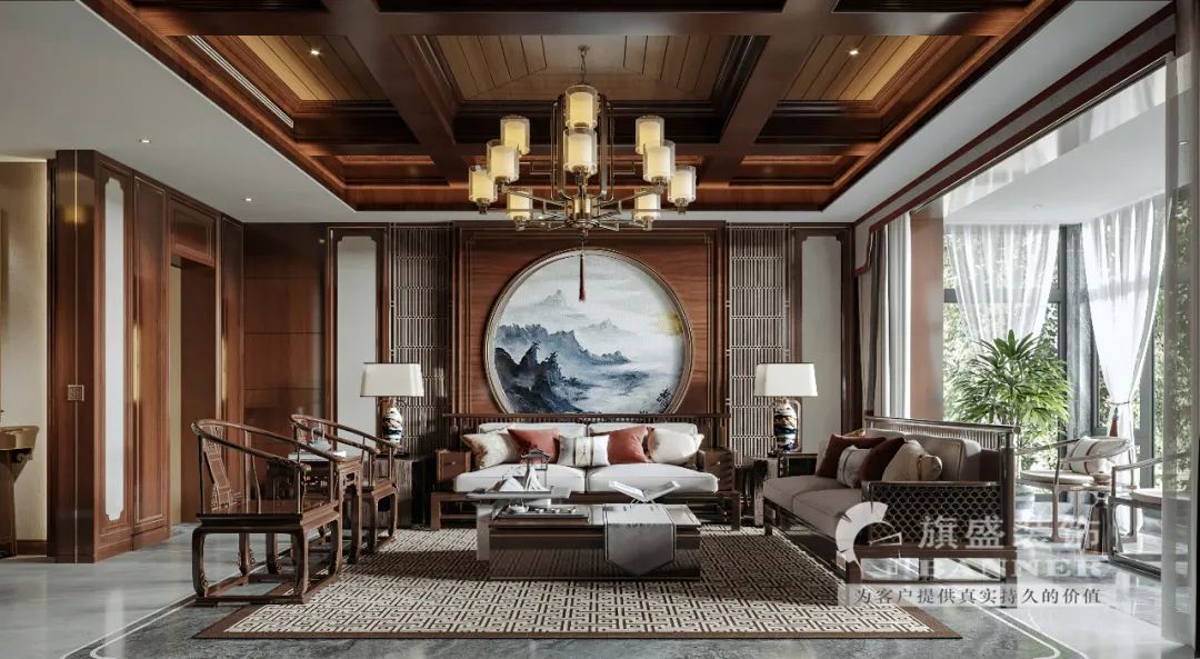 白桦林团圆新中式设计丨旗盛-18