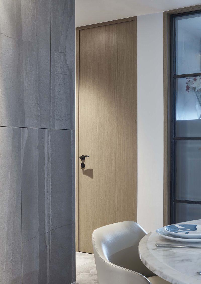 深圳市政大院现代简约私宅 | 灰色、白色与木色的极简艺术-14
