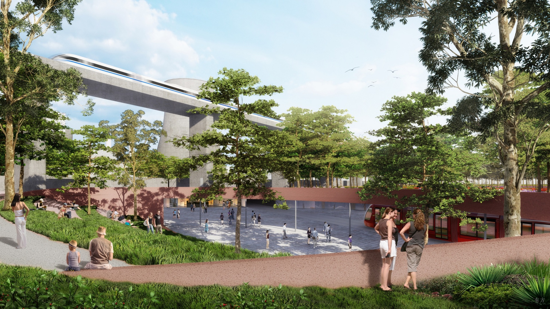 杭州大城北中央景观大道-24